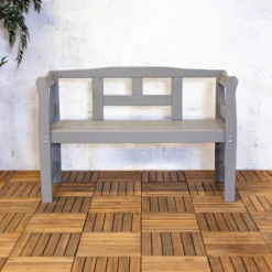 Tuinbank Met Rugleuning Walt - Grijs