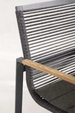 Tuinstoel Pando - Antraciet -TuinVibes Verkoop Pandino dining chair detail 01 79c2