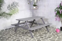 Picknicktafel Rachel - Grijs -TuinVibes Verkoop Remia picknickbank Grijs 1 f7a7