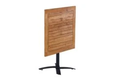 Tuintafel Mexim 80x80cm - Bruin/zwart -TuinVibes Verkoop T1026 Dorian alu teak bistro table 2 1e43