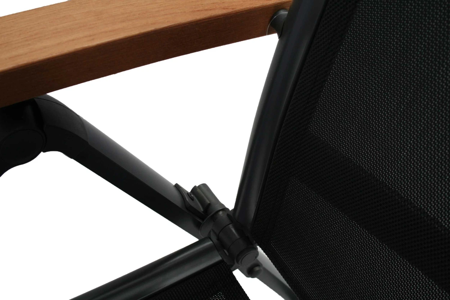 Tuinstoel Turin - Zwart/teak 2 Tuinstoel Turin - Zwart/teak - Afbeelding 2