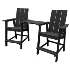 Barstoel Voor Buiten Mondo HIPS - Zwart -TuinVibes Verkoop WS09 B Montreal Bar Table black 2 142b